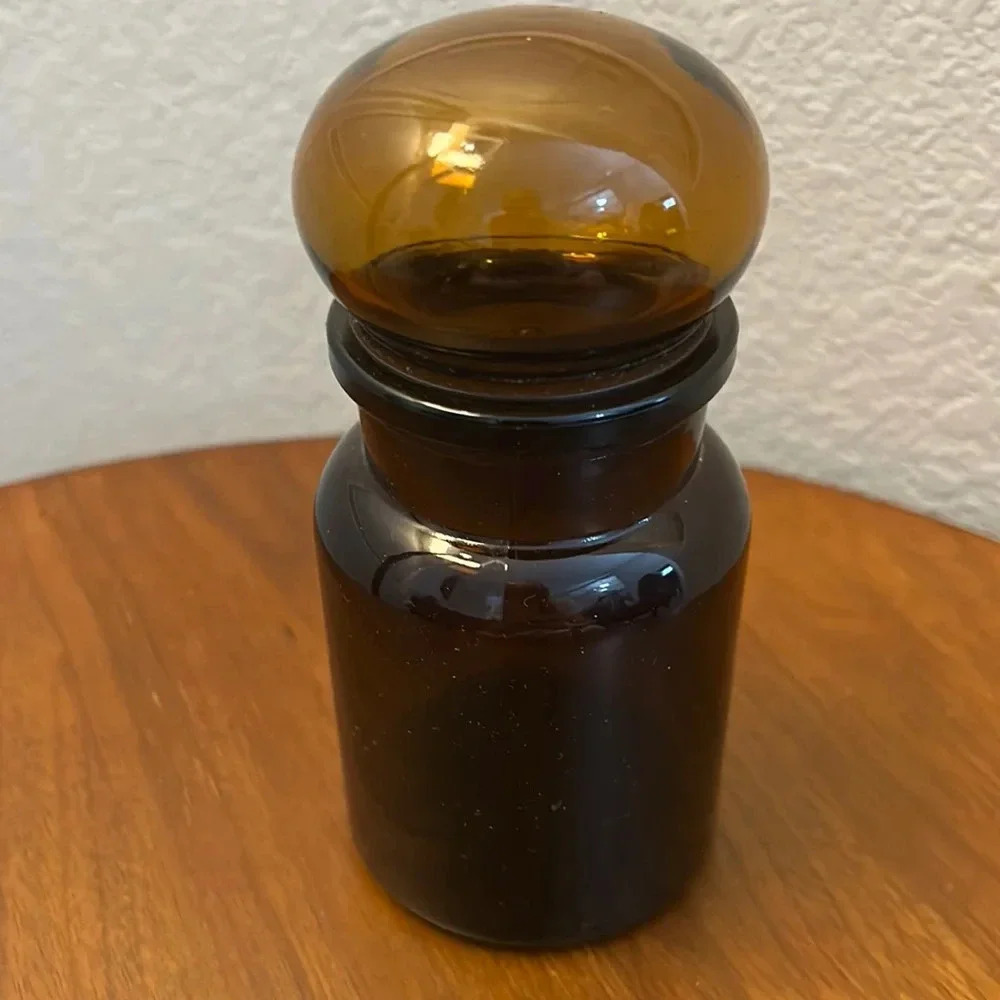Amber Apothecary Bottle